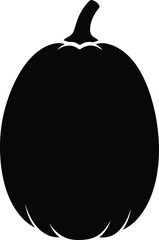 Silhouette pumpkin simple halloween fall harvest symbol vector Illustrator