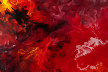 A vibrant abstract expressionist painting inspired by the mythical phoenix, symbolizing rebirth and transformation. Fire, energy, and motion.