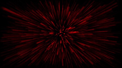red animation of Glowing neon lines 4k background. anime speed line, speed ray lines background, flying through Light speed universe tunnel with glowing neon lines with light effect. travelling . - Powered by Adobe