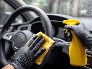 Cleaning car interior
