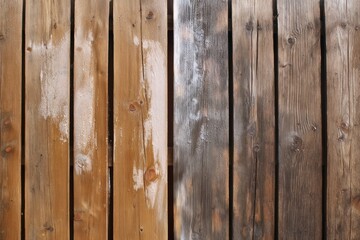 Fototapeta premium Weathered wooden planks different shades of brown and grey
