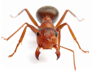 Macro photo of aggressive tropical ant
