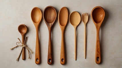 Wooden Spoons and Utensils Collection kitchen utensils cooking tools