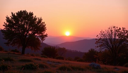 Fototapeta premium a pastel sunrise gradient background a sunrise inspired gradient fading from coral to pale gold, featuring faint horizon inspired lighting, crafted for warm inspirational quote backdrops.