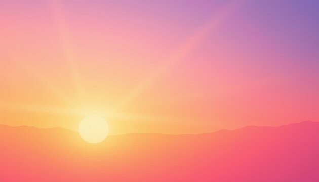 a pastel sunrise gradient background a warm pastel sunrise gradient with subtle light flares, with smooth radial transition, used in sunrise themed poster layouts.