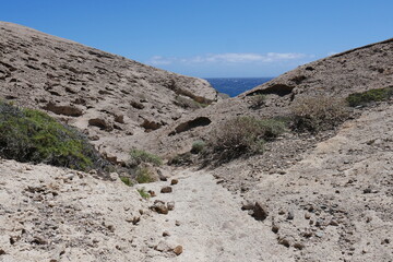 Felsstrukturen bei Tajao an der Küste von Teneriffa