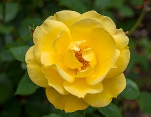 Close-up of a vibrant yellow rose (5)