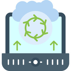 CloudSync Services Icon Vector Element 