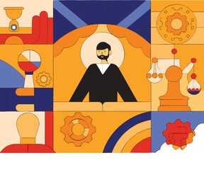 vector illustration of business people