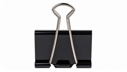 black paper clip