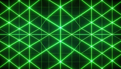 Abstract Glowing Green Light Pattern Background