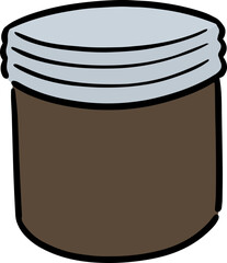Illustration of plastic container
