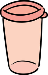 Illustration of plastic container
