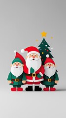 Festive Santa Claus Illustrations for a Joyful Christmas Season