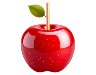 red apple isolated on white background