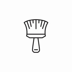 brush broom icon sign vector