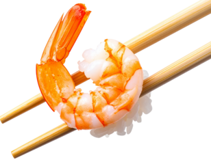 sushi rolls with chopsticks