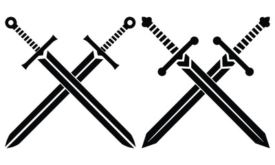 two crossed swords