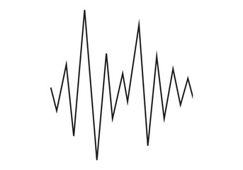 Sound waves . Modern sound equalizer. Radio wave icons. Volume level symbols icon logo vector