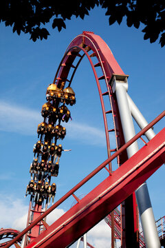 Tivoli Gardens fair ride, Copenhagen, Denmark, Scandinavia