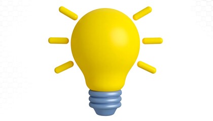 3D rendered lightbulb icon (1)