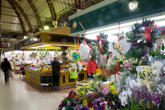 Guild Hall Christmas Market, Derby, Derbyshire, England