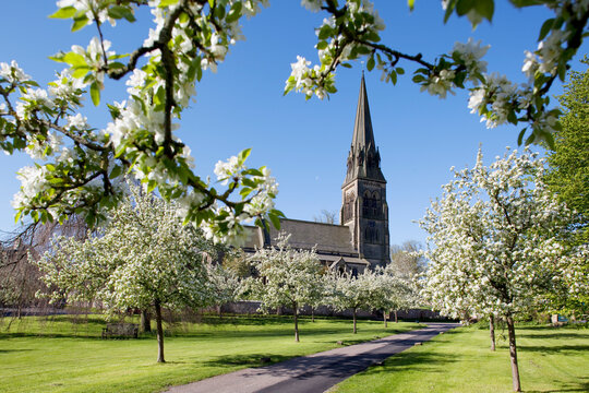 Edensor Village, Chatsworth Estate, Derbyshire, England