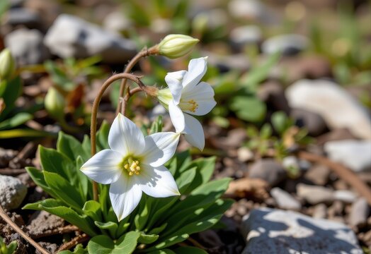 mountain snowbell flowers bloom in cold alpine zones attracting pollinators during brief summers.
