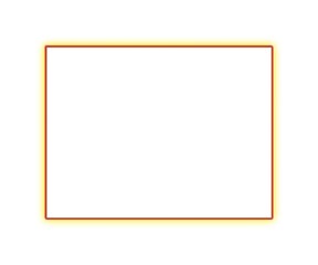 Obraz premium Glowing Yellow Rectangle Frame on white background 