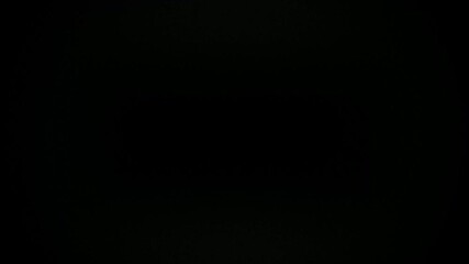 Be Right Back Animated Banner with Red And White Diagonal Letters And Black Background. Flickering Background Cinematic Effect