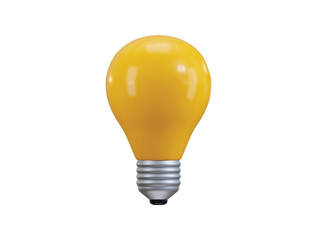 Light bulb icon 3d render concept of creative idea innovative solutions  bulb business idea icon vector illustration