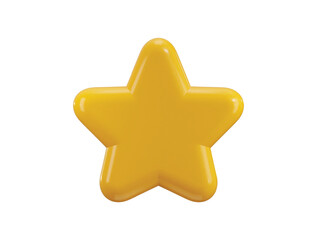 Golden star icon 3d render representing awards, quality rating, achievement badges, and favorite symbols. Ideal for success concepts, ranking systems, product reviews vector illustration