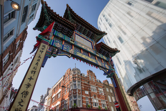 Chinatown on Wardour Street, London, England