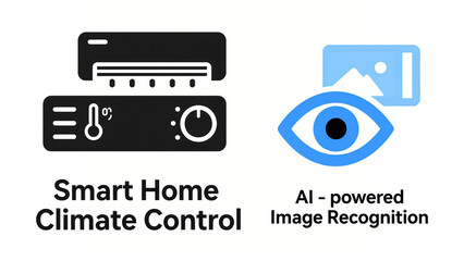 
机翻 &middot; 通用领域
Air conditioning and eye icons represent smart home climate control and artificial intelligence image recognition, used for smart home and intelligent recognition scenarios.