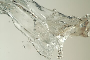 Close-up of a dynamic water splash.