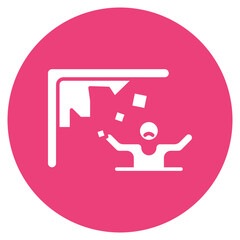 Fototapeta premium Mine Collapse Icon
