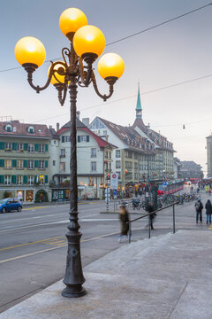Shops on Kornhausplatz, Bern, Jungfrau region, Bernese Oberland, Swiss Alps, Switzerland