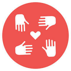 Fototapeta premium Kindness Icon