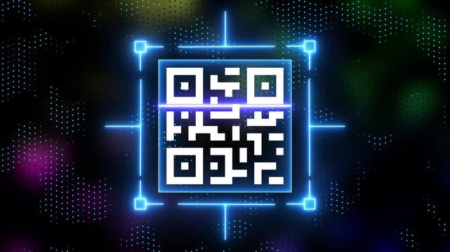 scanning a QR code on a smartphone. 4K video illustration. Scanning QR code animation, Alpha channel, transparent background. 4K resolution - Powered by Adobe