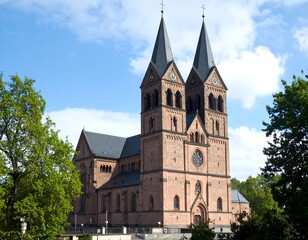 Obraz premium Exterior shot of a large church