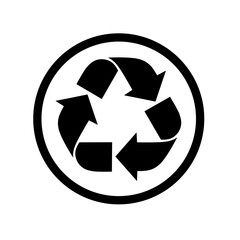 Obraz premium Recycle icon vector with trendy design