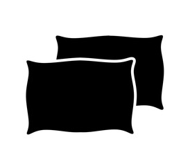 pillow icon vector on white background