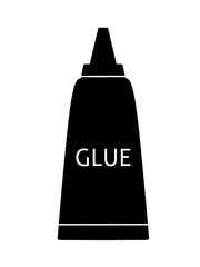 glue icon vector on white background. glue bottle icon