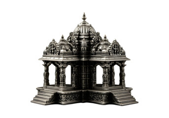 Hindu temple on transparent background