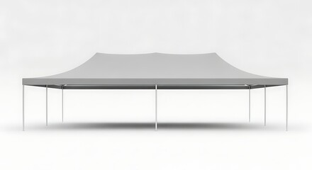 Minimalist Presentation of a Portable Event Tent on a Clean White Background