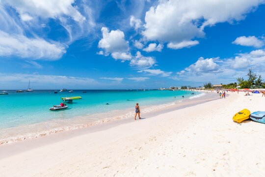 View of Carlisle Beach, Bridgetown, Barbados, West Indies, Caribbean