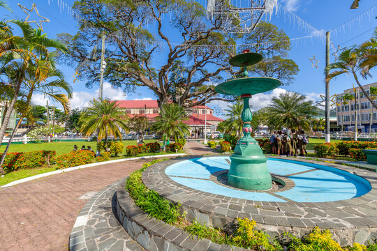 View of Derek Walcott Square, Castries, St. Lucia, Windward Islands, West Indies Caribbean