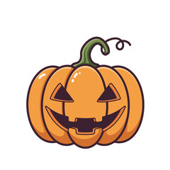 Fototapeta premium halloween pumpkin isolated on white