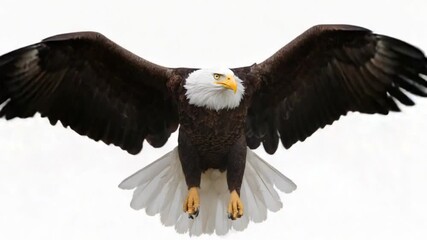 Majestic eagle in flight