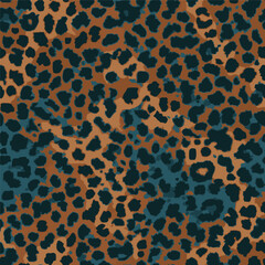 Modern New Elegant shape vector blurred earth skin tones trendy leopard animal skin wild life hand drawn seamless pattern wrapping paper decorative,  ready to print canvas repeatable pattern 